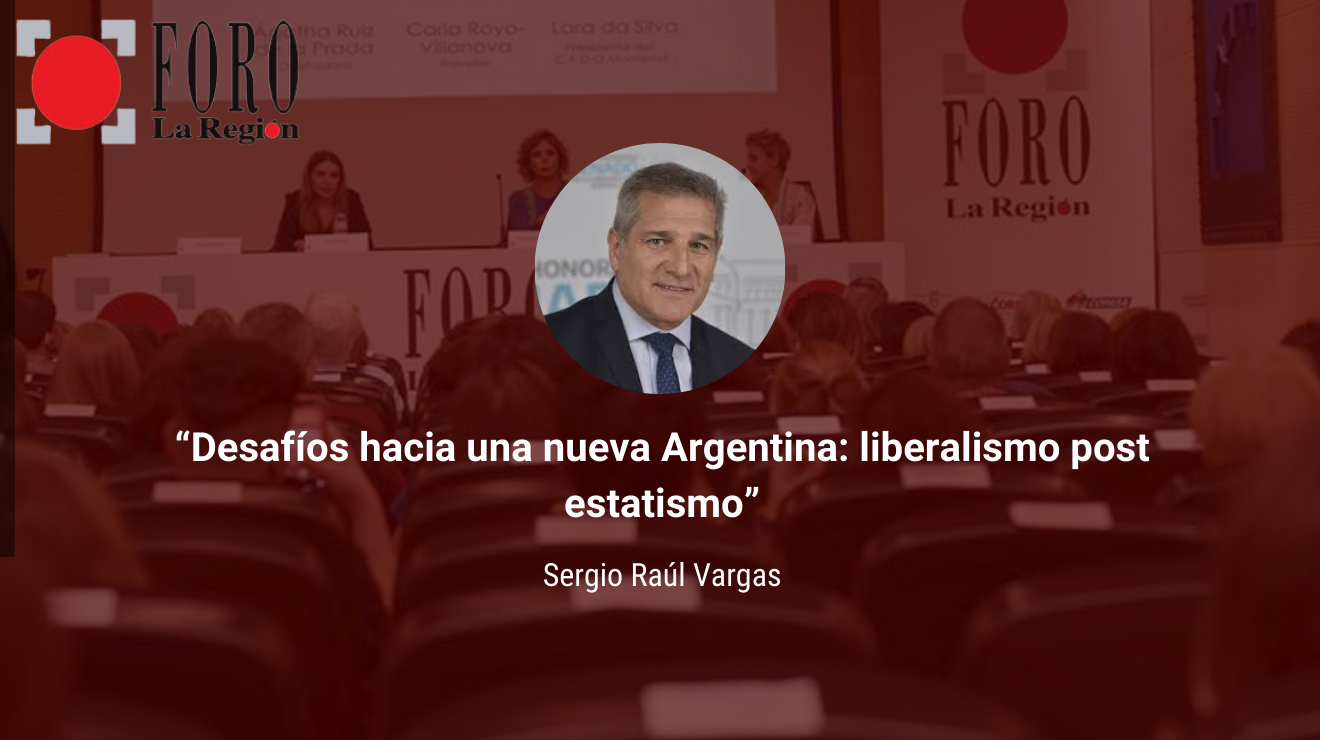 caratula Desafíos hacia una nueva Argentina: liberalismo post estatismo