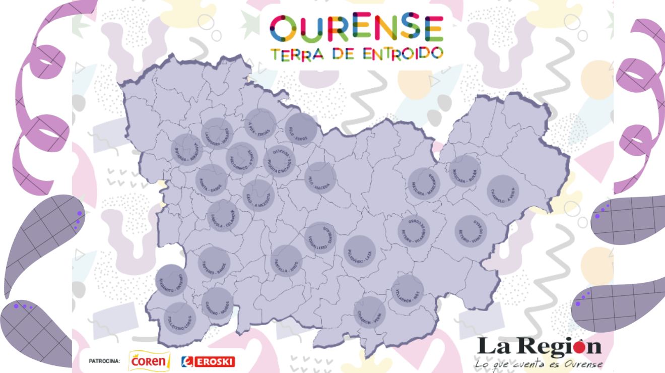 caratula Sorteo- Mapa de Ourense Terra de Entroido